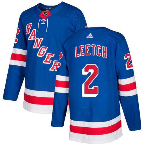 Adidas Men New York Rangers #2 Brian Leetch Royal Blue Home Authentic Stitched NHL Jersey->new york rangers->NHL Jersey
